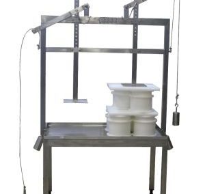 Commercial mechanical gravity cheese press